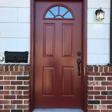 New Fiberglass Entry Door and Storm Door