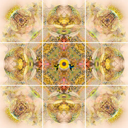Hummingbird Crystal  - 12.75" x 12.75 - Ceramic Tile Murals - Tile Murals