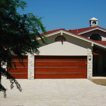 Contemporary Wood Garage Doors