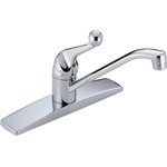 Delta - Delta 134/100/300/400 Series Single Handle Kitchen Faucet, Chrome, 100LF-WF - You can install with confidence, knowing that Delta faucets are backed by our Lifetime Limited Warranty.