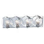Maxim Lighting - Looking Glass 4-Light 24.5" Wide Polished Chrome Wall Sconce - Bulb(s) Included: No