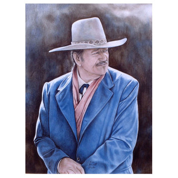 Mike Bennett John Wayne - the Shootist Feb.1980 - Art Print, 9"x12"