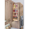 Wood Wall Cabinet Pull Out Organizer for 36" H Cabinets With BB Soft Close, 5"