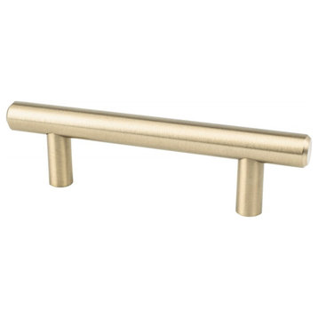 Berenson 9540 Modern 3" Center to Center Bar Style Cabinet Handle - Champagne