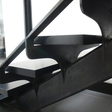 Edward Durell Stone Residence Stairs & handrail