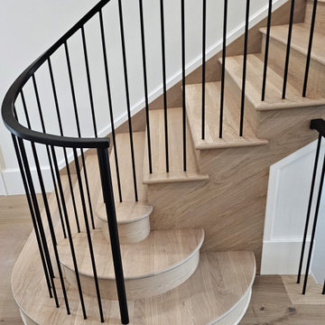 Project #119 | White Oak Staircase with Stacked Bullnose Detail