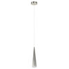 61067-1 LED 1-Light Hanging Mini Pendant Ceiling Light Brushed Nickel