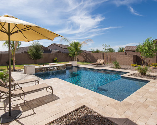 Houzz | Travertine Pool Deck Design Ideas & Remodel Pictures