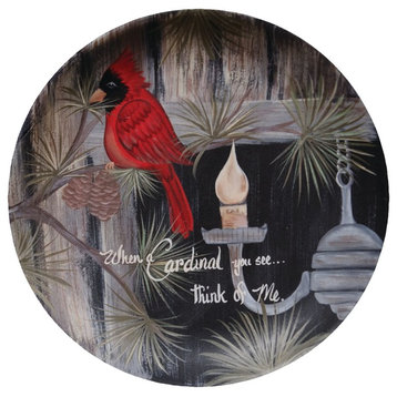Cardinal You See Plate