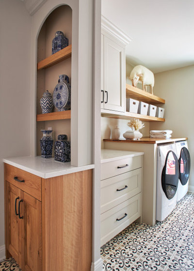 Country Laundry Room by Refined Renovations