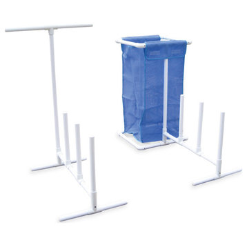 37-Inch HydroTools Blue And White Poolside Accessories Organizer