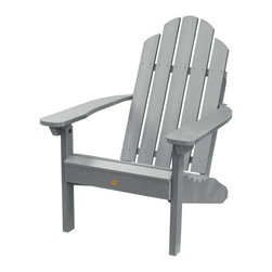 Highwood - Classic Outdoor Westport Adirondack Chair, Coastal Teak - Adirondack Chairs