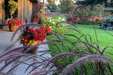 Example of an eclectic home design design in Calgary