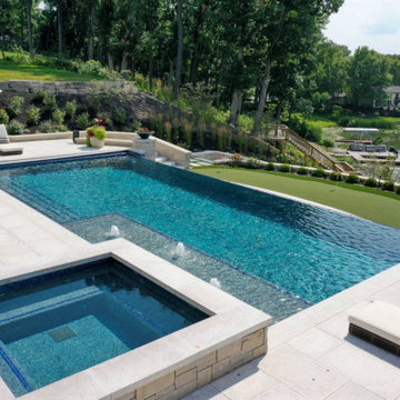 Valparaiso, IN Custom Infinity Edge Pool & Spa
