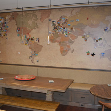 Magnetic World Map Mural
