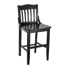 Beechwood Mountain LLC - School House Counter Stool, Black - Bar Stools and Counter Stools