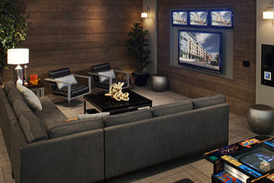 Example of a home theater design in Other