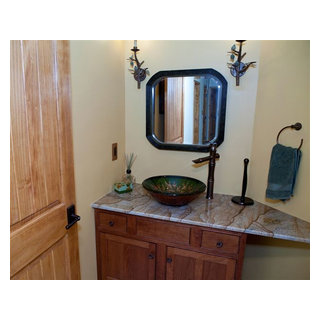 Pocono Mountain Cabin - Rustic - Powder Room - Philadelphia - by Carol ...