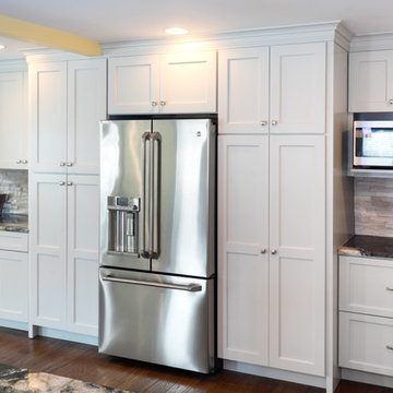 Kitchen Addition Recessed Panel with custom paint color.