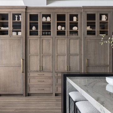 A Modern Prairie Style Kitchen with Hidden Workstations