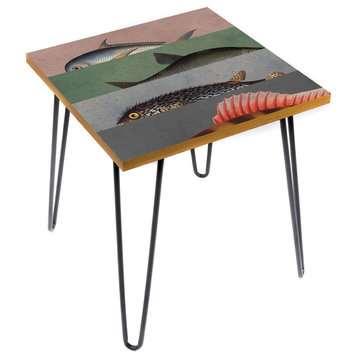 Fins and Tails Over Side Table, 20"