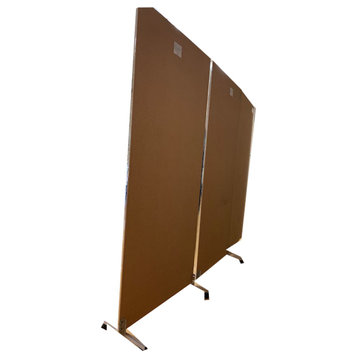 Shatterproof Portable Mirror, Stationary Stand, reversible Bulletin Board
