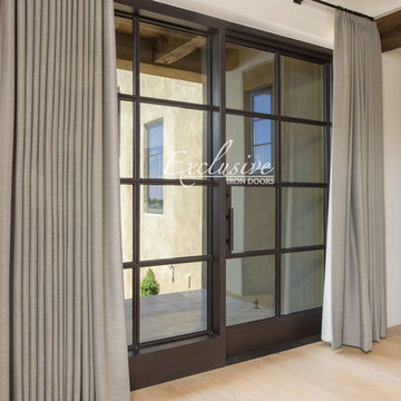 Custom Riva steel doors - True North Builders