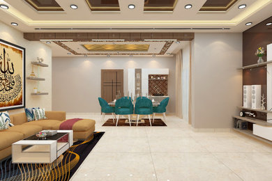 1BHK luxury interior design at Red hills, Hyderabad