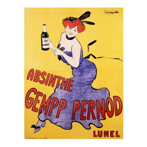 Absinthe 1902 JE Pernot Vintage Poster Print Cappiello Art Advert French Cafe