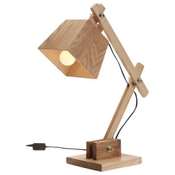 Transitional Desk Lamps Contemporary Wooden Bedside Table Reading Lamps for Bedroom