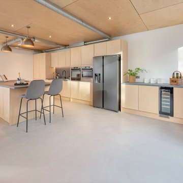 Microcement Kitchen Floor, Walls & Worktop