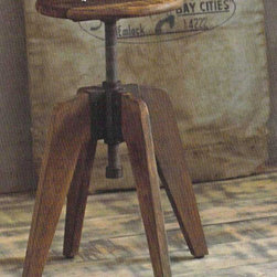 Roost Phineas Drafting Corckscrew Stool - SKU: F296 - Side Tables And End Tables