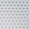 1.5x1.5 Triangle White Porcelain Mosaic Tile Backsplash, SATIN, White
