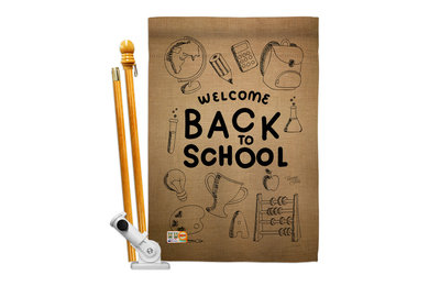 Welcome Back Special Occasion School & Education House Flag Set