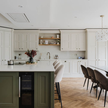 Belgravia Kitchen in Shell & Willow by Kitchens By Design