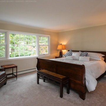 Triple Window Combination in Lovely Bedroom - Renewal by Andersen Long Island