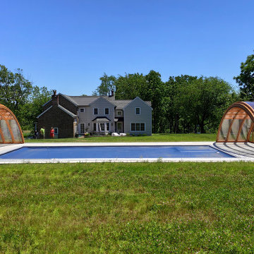 Retractable Pool Enclosures - Medium Height Designs