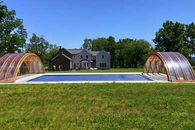 Retractable Pool Enclosures - Medium Height Designs