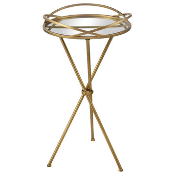 Nasso Accent Table Brass