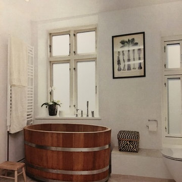Badekar i træ