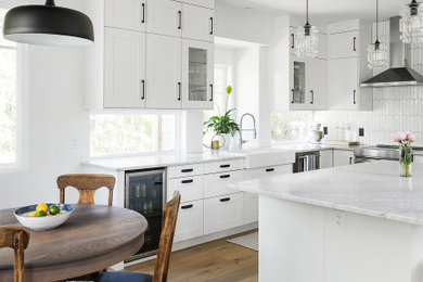 Kitchen - coastal kitchen idea in Other