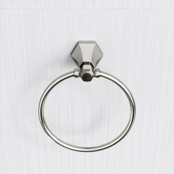 Deco Eton Polished Nickel Towel Ring - Towel Rings