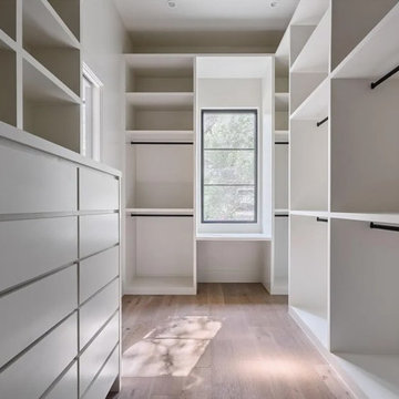 Custom Walk-In Closet with Full Built-In Storage for Clarity + Function