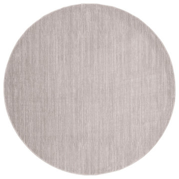 Safavieh Vision Vsn606G Solid Color Rug, Silver, 6'7"x6'7" Round