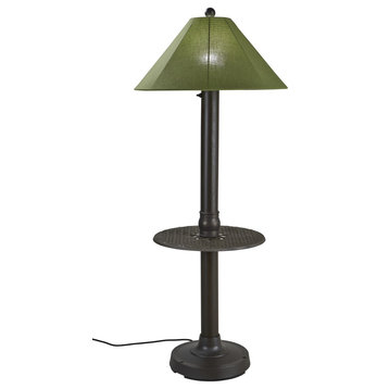 Catalina Table/Floor Lamp With 3" Bronze Body/Spectrum Cilantro Sunbrella Shade