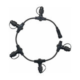 Extension lead with five connections, System 24