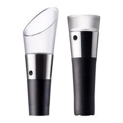 Menu Decanting Pourer & Vacuum Stopper Vignon - Wine Aerators And Stoppers