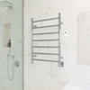 Ancona Electric Chrome Towel Warmer and Drying Rack With Timer