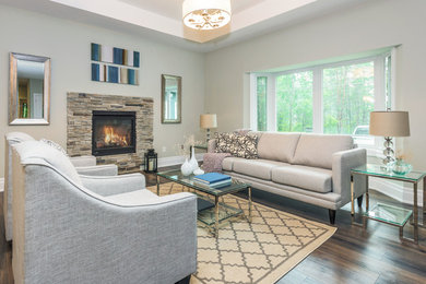Living room - living room idea in Toronto
