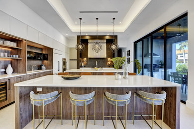 Minimalist home design photo in Miami